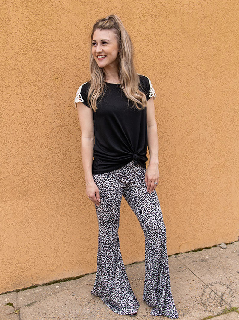 The Wild Ones Leopard Flare Plants-Bottoms-Wild Child & Rebel Soul Boutique