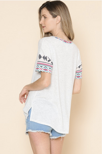 Aztec Vibes Short Sleeve Tee #2-Endless Summer-Wild Child & Rebel Soul Boutique