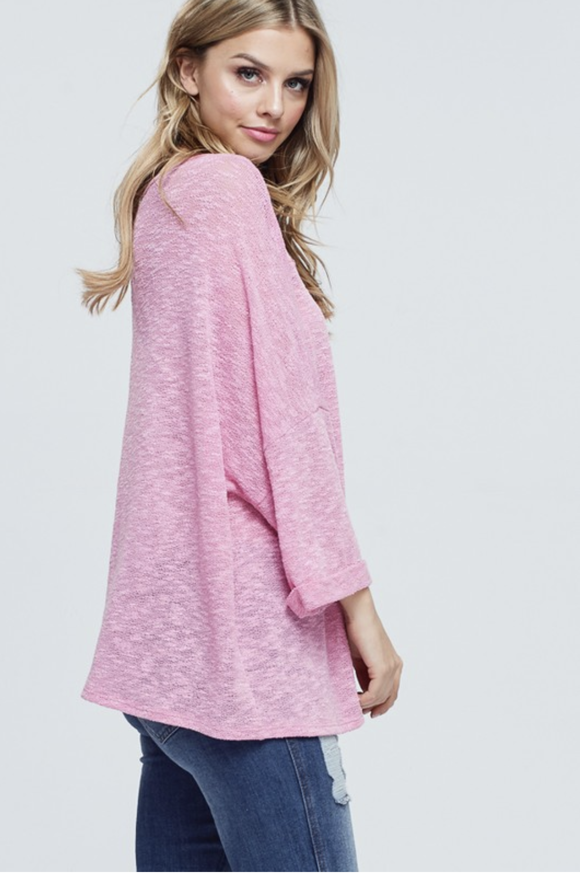 Mauve Madness Open V-Neck Top #2-Wild Child & Rebel Soul Boutique