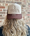 Boot Stitch Embroidered Trucker Hat