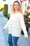 You've Got It Cream Button Down Boyfriend Cardigan