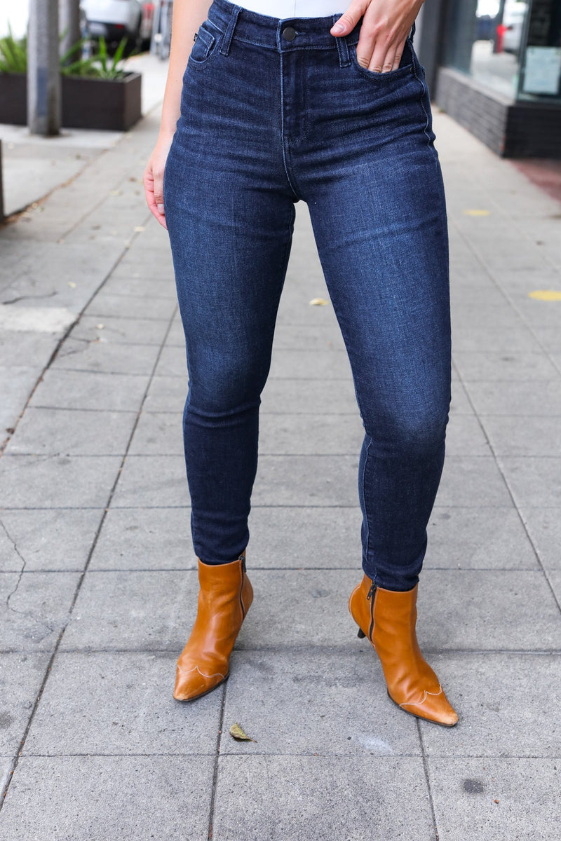 Judy Blue Dark Wash High Rise Skinny Jeans