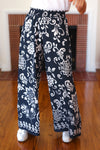 You Got This Black Paisley Floral Smocked Waist Palazzo Pants