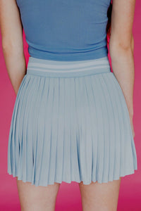 The Jensen Tennis Skirt in Blue