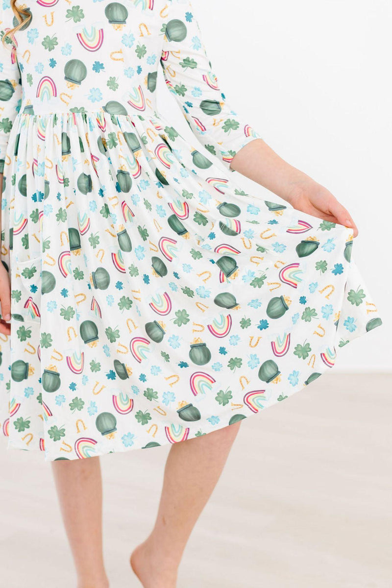 Luck of the Irish Pocket Twirl Dress