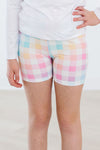 Pastel Plaid Twirl Shorts