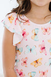 Butterfly Kisses S/S Flutter Sleeve Leotard