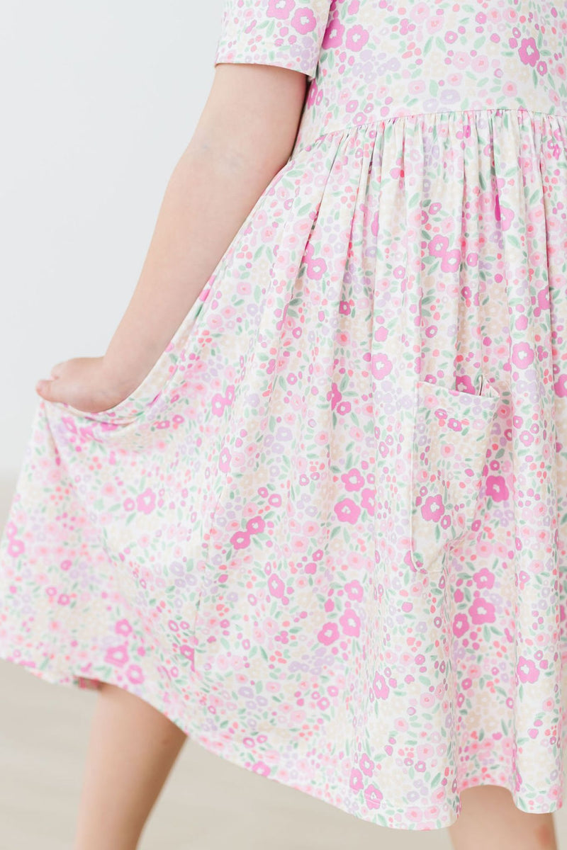 Blooming Beauty S/S Pocket Twirl Dress