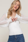 SALE The Nicola Top in White
