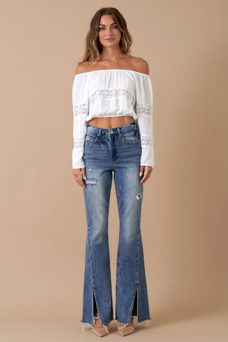SALE The Everlie Split Flare Jean