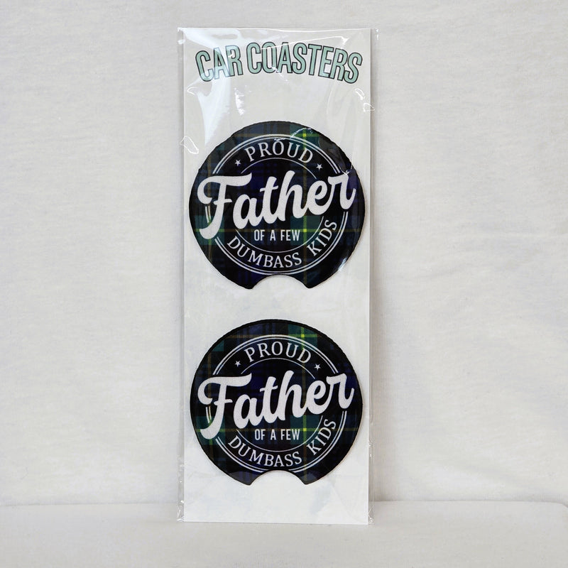Proud Father Car Coasters