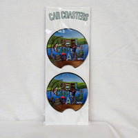 Reel Cool Dad Car Coasters