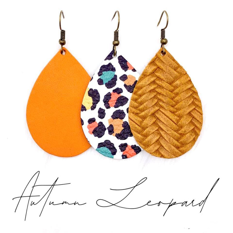 2" Autumn Leopard Mini Collection -Earrings