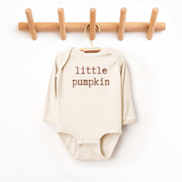 Little Pumpkin Long Sleeve Infant Bodysuit