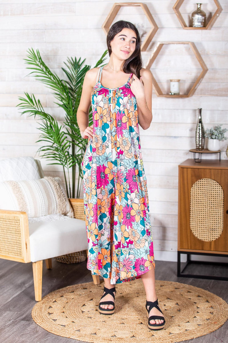 Relaxed Fit Jumpsuit in Assorted Prints