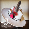 Boho Western Felt Hat w/ Choice of Turquoise Hat Accent-Bone 981c