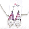 2.5" Fall Plaid Gnomes -Fall Earrings