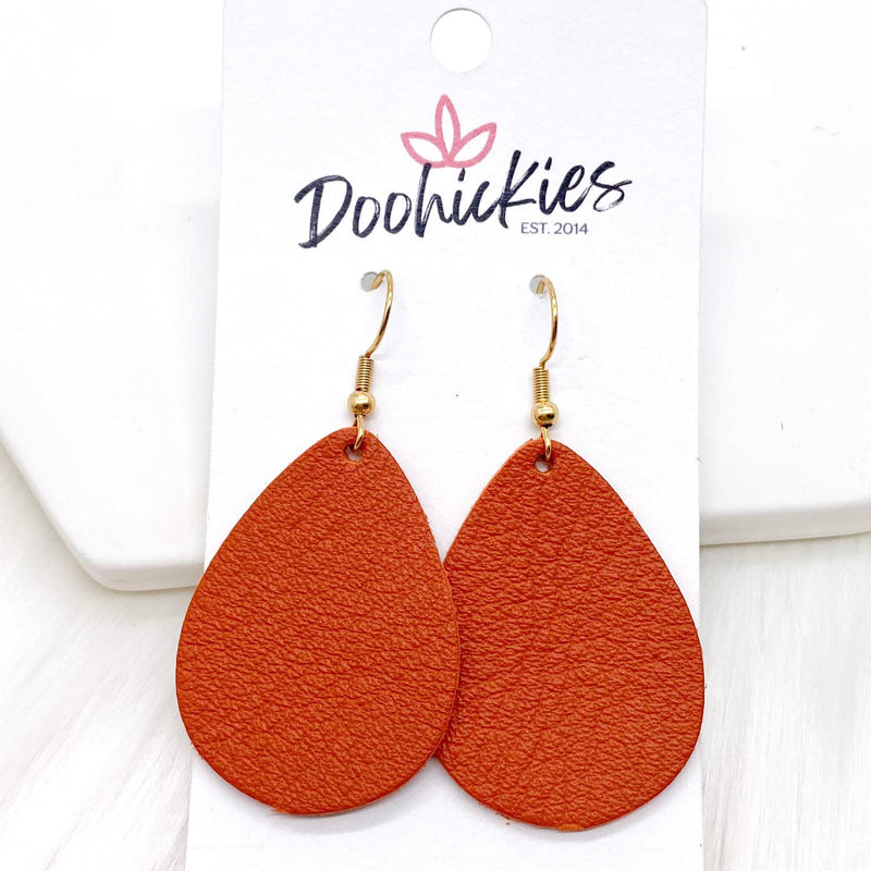 1.5" Fall Fling Mini Collection -Fall Leather Earrings