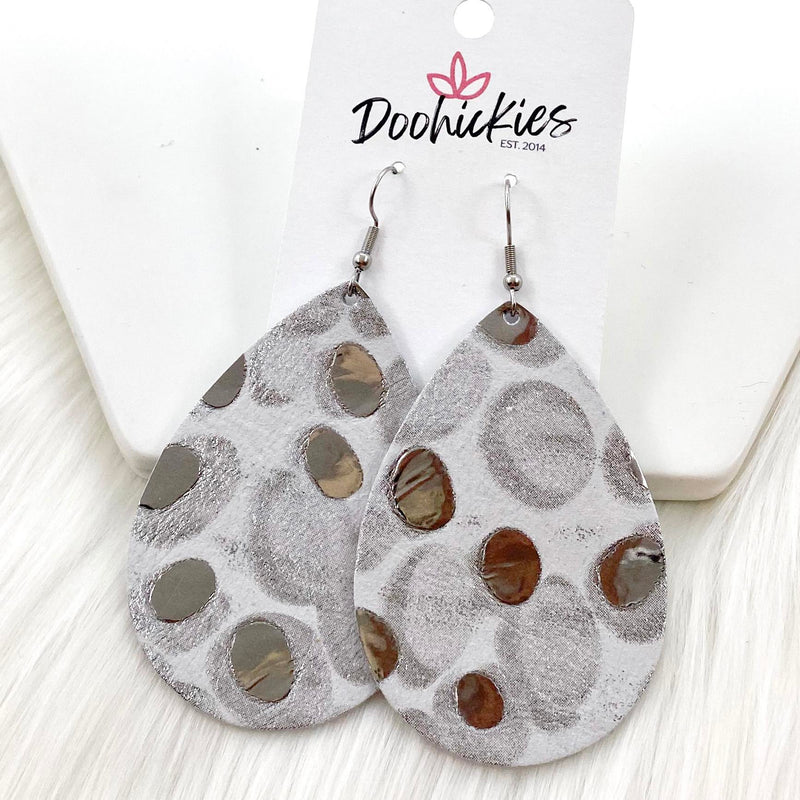 2.5" Metallic Puddle Collection - Fall Earrings