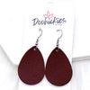 1.5" Boho Daisies Mini Collection -Fall Leather Earrings