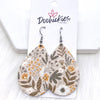 2" Autumn Boho Mini Collection -Fall Leather Earrings