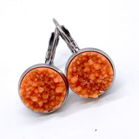 Autumn Round Dangles -Fall Earrings