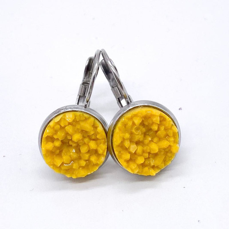 Autumn Round Dangles -Fall Earrings