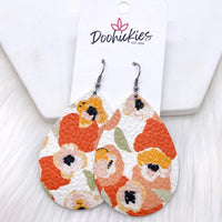 2.5" Abstract Floral Mini Collection -Earrings