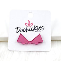 15mm Pink Out Acrylic School Spirit Megaphones - Breast Cancer Awareness Earrings