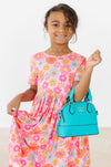 Caribbean Blue Girl's Crossbody Purse