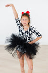 Perfectly Tied 3/4 Sleeve Tutu Leotard