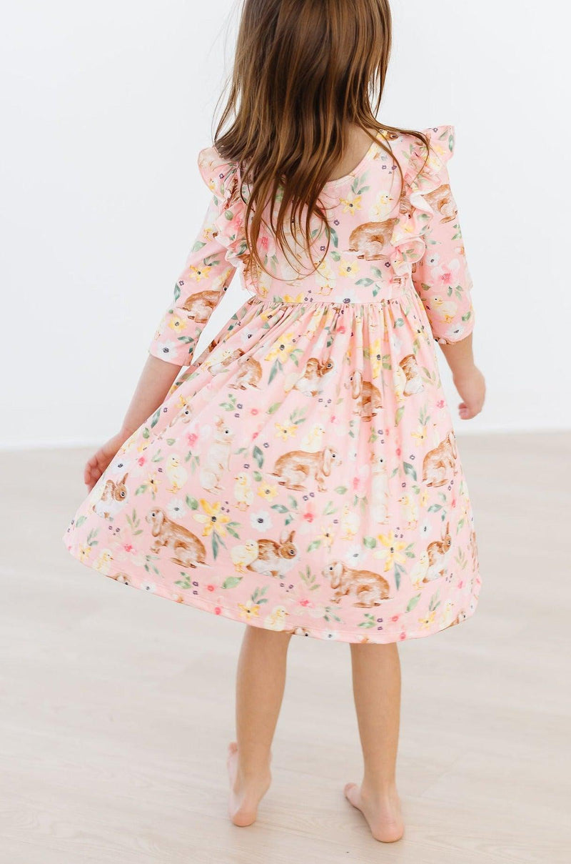 Chicks & Bunnies Ruffle Twirl Dress