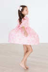 Howdy 3/4 Sleeve Ruffle Twirl Dress