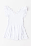 White S/S Twirl Leotard