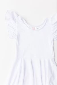 White S/S Twirl Leotard