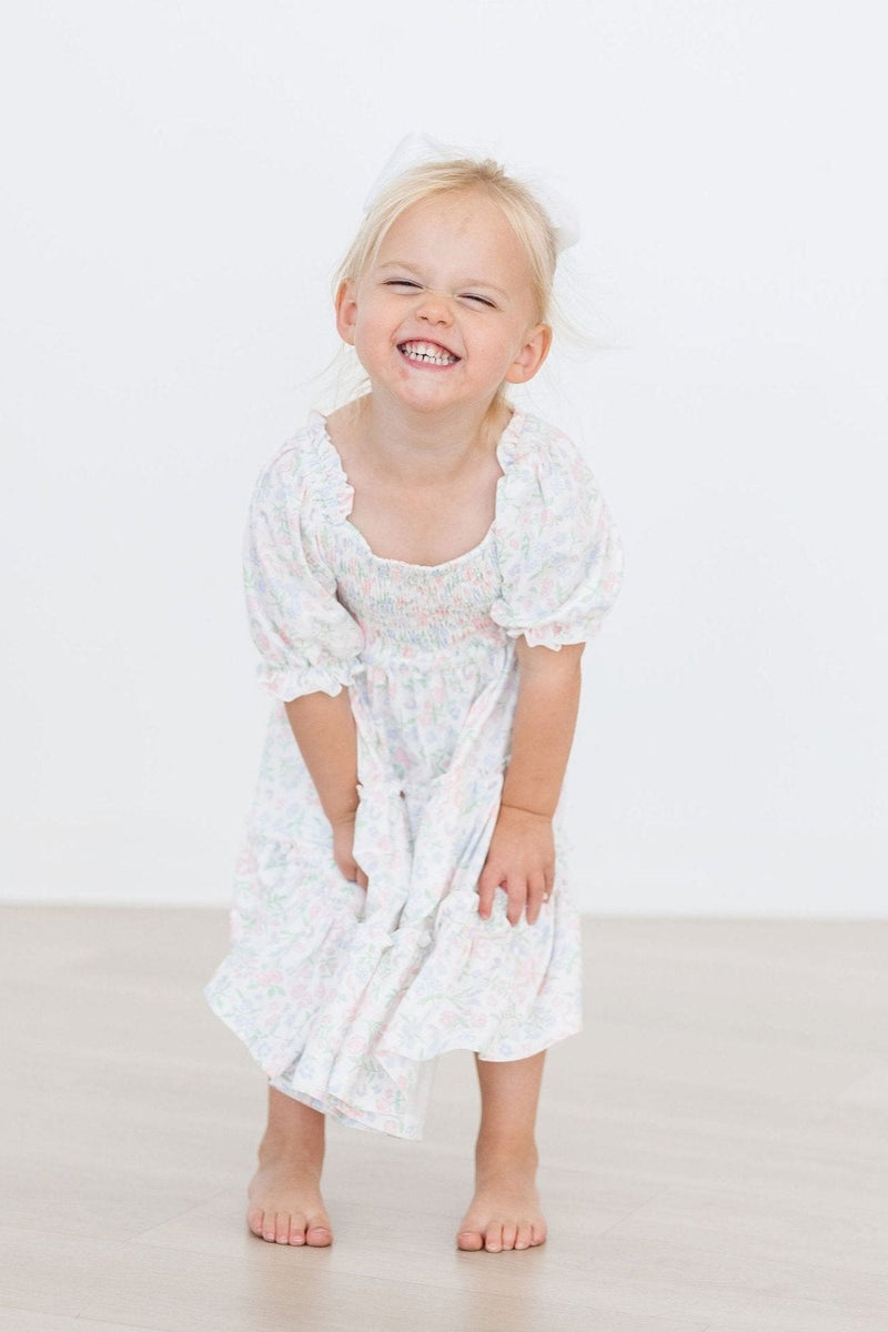 Cloud 9 Smocked Ruffle Dress