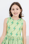 Neon Lightning Tank Twirl Dress