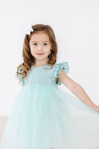 Sage Shimmer Tutu Dress