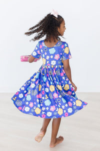 Floral Frenzy S/S Pocket Twirl Dress