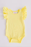 Yellow S/S Flutter Bodysuit