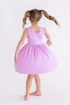 Bright Lilac Tank Pocket Twirl Dress