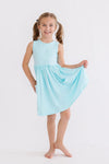 Aqua Tank Pocket Twirl Dress