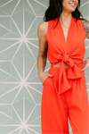 The Jemma Jumpsuit in Red