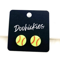 Softball Gear Studs -Sports Earrings