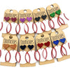 1.9" Custom I Heart Baseball Dangles - Sports Earrings