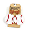 1.9" Custom I Heart Baseball Dangles - Sports Earrings