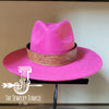 Boho Western Hat w/ Choice of Genuine Leather Hat Band-Magenta 981r