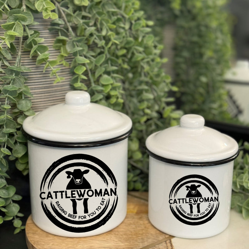Cattlewoman Canisters