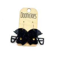 1.25" Glitter School Spirit Football Helmet Dangles - Custom Spirit Earrings - Nine Color Options