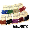 1.25" Glitter School Spirit Football Helmet Dangles - Custom Spirit Earrings - Nine Color Options